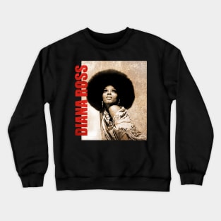 TEXTURE ART- Diana Ross - Retro Aesthetic Fan Art Crewneck Sweatshirt